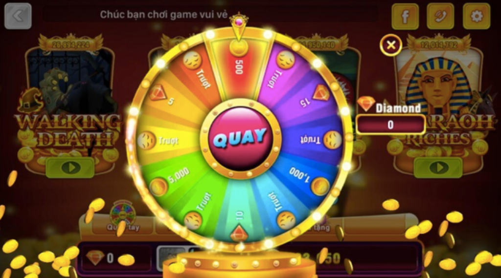 Những nút phổ biến tại game nổ hũ