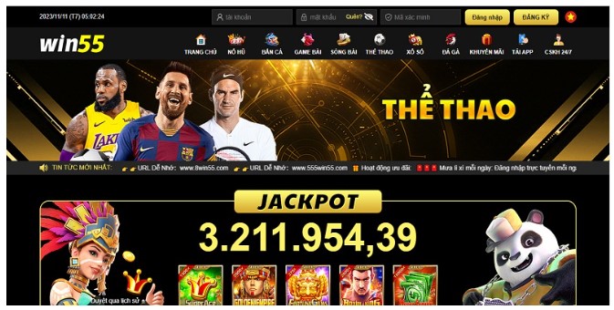 Top trò chơi cá cược tiêu biểu của nhà cái Win55